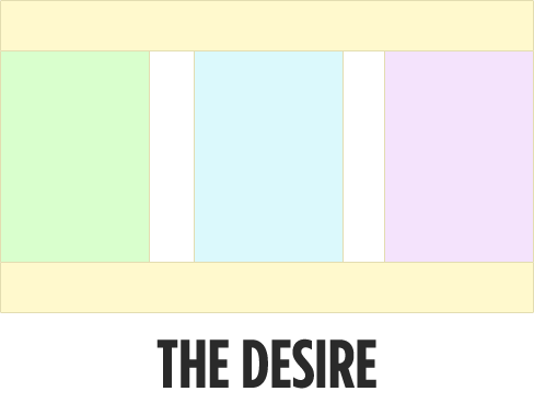 Желаемое поведение блоков в раскладке